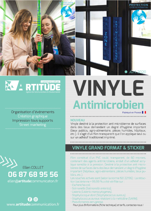 Vinyle antimicrobien